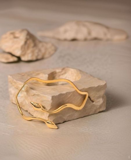 Picture of Serpentis Cuff — Dual Snake Open Bangle