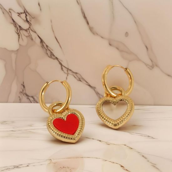 Picture of Amora LockHeart Pendant Necklace and Earing